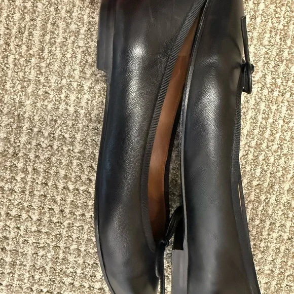 Margaux Black pointed toe Ballet Flats - Picture 2 of 5